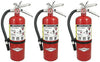 Amerex B402, 5lb ABC Dry Chemical Fire Extinguisher with Aluminum Valve, Pack of 3