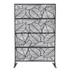 Accreate Decorative Wrought Privacy Screen �C Easy Snap-Together Room Divider for Indoor/Outdoor Use, Breathable Wind-Resistant Partition with Anti-Tip Base (6x3.8ft)