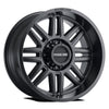 Raceline 948B-SPLIT 18" Cast Aluminum Wheel, SPLIT SATIN BLACK 18X9 8X180 +18mm Fits select: 2013 GMC SIERRA K2500 SLE, 2013 CHEVROLET SILVERADO K3500 LT