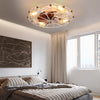 Industrial Cage Ceiling Fan �C Low-Profile 7-Blade Fan with Remote & Light �C Modern Rustic Cooling for Small Spaces
