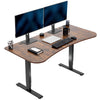 VIVO Reclaimed Wood / Black 63�?x 32�?Electric Height Adjustable Stand Up Desk