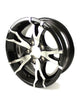 14X5.5 5-Lug on 4.5" Aluminum T07 Trailer Wheel - Black - T07-45545BM