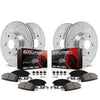 PowerStop Front and Rear Z23 Evolution Sport Carbon-Fiber Ceramic Brake Pad and Drilled & Slotted Rotor Kit Fits: LEXUS Select Models K6513