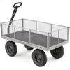 Gorilla Carts 1000-lb. Capacity Steel Utility Cart, Model #GOR1001-Com, 13-inch Pneumatic Tires