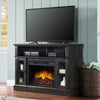 Whalen Furniture Barston Media Fireplace TV Stand for TVs up to 55��, Cherry Brown Finish