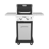 Nexgrill Deluxe 2-Burner Gas Grill with 401 SQ In Grate, 28000 BTUs, Stainless Steel Control Panel & Foldable Side Table, Propane BBQ Grill for Outdoor Cooking, Patios, Backyards and More -720-0864R