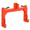 3 Point Quick Hitch, 3000 lbs 3-Pt Attachments Adaptation to Category 1 & 2 Tractor with 5 Level Adjustable Bolt (Orange)