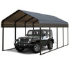 10x20 FT Heavy Duty Metal Carport - Galvanized Steel Frame & Roof, All-Weather Protection for Cars, SUVs, Trucks, RVs, Boats | UV Resistant, Rust-Resistant, Portable Shelter