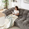 MAYEERTY 55'L Chenille Sponge single sofa,No Assembly Required,Fluffy Modern Sleeper Chair for Living room, Bedroom, Lounge and Projection Room(Not a swivel chair.)