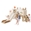 Korimefa 11-in-1 Toddler Slide Set with Golf, Basketball Hoop, Kids Slide for Toddlers Age 1-4, Climber Slip and Slides, Baby Outdoor Toys