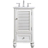 19 inch single bathroom vanity in grey
