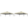 Home Decor 2Pcs 10X10Ft Replacement Cover Tier Gazebo Roof Sunshade Outdoor Cover Sunshade Patio Pavilion Protective Cover