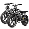 Electric Bike for Adults, 750W Peak 1500W Motor, 20"x4" Fat Tire E Bicycle, Hydraulic Disc Brakes, E Mountain Bike, 48V/15AH UL2849, App Control