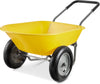 ZMMOO Dual-Wheel Home Utility Yard Wheelbarrow Garden Cart w/Built-in Stand for Lawn, Gardening, Construction - Red