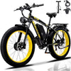 KETELES Electric Bike for Adults, Peak 4000W Dual Motor Ebike，26" Fat Tire Electric Mountain bike,  48V 23AH Removable Battery UL 2849.
