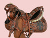 COMFY TRAIL WESTERN HORSE SADDLE PLEASURE FLORAL TOOLED LEATHER TACK