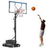 NEDYO 44 in. Portable Basketball Hoop & Goal System, 5-10 ft Height Adjustable, Indoor/Outdoor Use