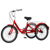 FICISOG 7 Speed Adult Tricycle for Women, 20/24/26 Inch Adult Trike with Basket, 3 Wheel Bikes for Adults Seniors, Cruise Trike for Shopping Picnic