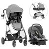 Evenflo Omni Plus Modular Travel System with LiteMax Sport Infant Car Seat, Mylar Gray, Unisex