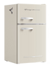Frigidaire, 3.1 Cu. Ft. 2 Door Retro Compact Refrigerator , Built-In Side Bottle Opener, Cream