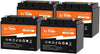 LiTime 12V 50Ah LiFePO4 Lithium Ion Battery, 4000+ Cycles, Lighter LiFePO4 Battery for Camping Trolling Motor Solar