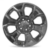 For 2019-2025 Dodge Ram 1500 20 Inch Chrome-Clad Black Alloy - Genuine OEM Take-Off Rim - Road Ready Truck Wheel
