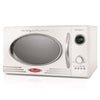 Nostalgia Retro Microwave for Countertop 0.9 cu ft Vintage Microwave, Ivory