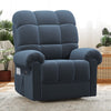 Power Recliner Chair,Electric Recline Sofa Chair for Adults with USB Port,Comfy Teddy Fleece Adjustable Cloud Sofa,Tool-Free Setup,Beige White