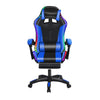 Hzsb Gaming Chair with Bluetooth Speakers and RGB LED Lights Ergonomic Massage Video Game Chair with Footrest High Back with Lumbar Support
