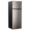 Upstreman 7.7 Cu.ft Top Freezer Refrigerator, Two Door Refrigerator Large Capacity with Adjustable Thermostat and Reversible Door, BD75 Black