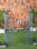 SAFAVIEH Jaida Outdoor Patio Traditional Arbor, Antique Blue
