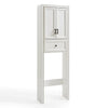 Over the Toilet Storage, Tara Space Saver Cabinet, Crosley Furniture, Vintage White