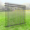 Fencer Wire Heavy Duty Pinnacle Fence Gate, 6FT Height x 4FT Width Outdoor Fence Gate, Outdoor Anti-Rust Metal Steel Gate for Fencing Barrier, Decorative Garden Gate for Residential, Yard, Pool,Patio