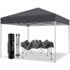 GVDV Canopy Tent, 10x10 ft Easy Pop up Outdoor Canopy Tent, Portable Straight Leg Gazebo Instant Canopy, Blue