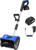 SPECSTAR 10Inches Cordless Snow Shovel 20V, Battery Powered Electric Snow Blower with Adjustable Front Handle, 4.0Ah Battery and Charger Included, Orange
