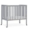 Delta Children Lee Portable Folding Mini Crib with 1.5-Inch Mattress - Greenguard Gold Certified, Bianca White