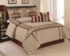 HIG Gray 7 Piece Bed in a Bag Comforter Set, Queen Bed Sets for Adults