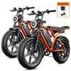 Electric Bike for Adults, 750W Peak 1500W Motor, 20"x4" Fat Tire E Bicycle, Hydraulic Disc Brakes, E Mountain Bike, 48V/15AH UL2849, App Control