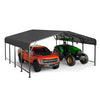 EASYHAWK 20x30 FT Heavy Duty Galvanized Steel Carport - Outdoor Metal Carport Vehicle Shelter for Cars, Trucks, SUVs, Boats & Tractors