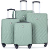 Travelhouse 4 Piece Hardshell Luggage Set Hardside Lightweight Suitcase with TSA Lock Spinner Wheels.(Blue)