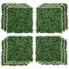 Outsunny Garden Fence,4 Pack Steel Fence Panels,11.5' L X 43" H,Rust-Resistant Animal Barrier Decorative Border Flower Edging for Yard,Landscape,Patio,Outdoor Decor,Wavey Vines,Black Steel Garden