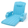 California Sun Deluxe Unsinkable La Jolla Lounger Teal Wave Foam Chaise Chair