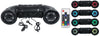 Rockville RATV80L V2 Bluetooth Dual 8" Powered 600w ATV/UTV/Marine Speaker w/LED