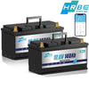 2Pack 12V 140Ah LiFePO4 Battery Bluetooth,for RV,Trolling Motor,Solar,Marine,Boat,Van,Backup Power,15000+Deep Cycles Lithium Batteries
