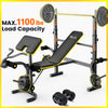 Weight Bench,Blacksmith 1100lbs 6-In-1 Workout Bench Press with Squat Rack Leg Developer Preacher Curl Butterfly Arms,Gym Exercise Equipment for Full Body Home Gym