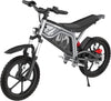 GOTRAX Fitz16 Electric Dirt Bike for Kids Ages 8+,350W Motor, 16" Off-Road Tires, Dual Suspension, 15.5 MPH, 16-Mile Range, LED Headlight,Black