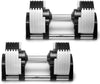 SMRTFT NUOBELL - All-in-One, Durable, Adjustable Dumbbells, Black, 5-80 lb