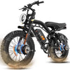 MA-L 1500W Peak Electric Bike for Adults, 48V 15Ah Battery, 20" x 4" Snow Fat Tire, Full Suspension, Shimano 7-Speed, E-Mountain Bike, UL2849