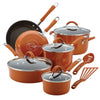 Rachael Ray 12-Piece Cucina Nonstick Pots and Pans Set, Cookware, Set Cranberry