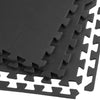 Xspec  3/8" Thick 100 Sq Ft EVA Foam Floor Exercise Gym Mats 25 pcs, Black | 1
